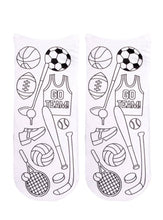 Load image into Gallery viewer, Ankle Socks - DIY Coloring Kit - Sports Team Spirit