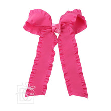 Load image into Gallery viewer, Double Ruffle Tail Bow on Alligator Clip