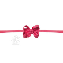 Load image into Gallery viewer, 1/4" Nylon Pantyhose Headbands with Signature Grosgrain Bow