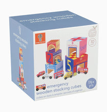 Load image into Gallery viewer, Emergency Services Wooden Stacking Cubes