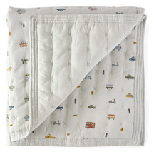 Load image into Gallery viewer, Rush Hour Quilted Chambray Blanket
