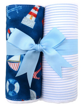 Load image into Gallery viewer, Set of 2 Fabric Burps