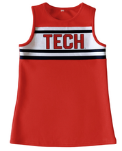 Load image into Gallery viewer, The Texas Tech | Bright Red Classic Cheer Dress