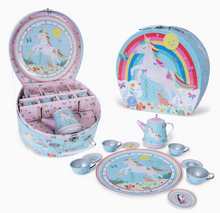 Load image into Gallery viewer, Eleven Piece Rainbow Fairy Musical Tea Set