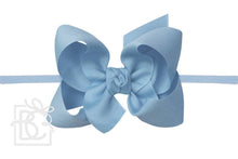 Load image into Gallery viewer, 1/4" Nylon Pantyhose Headbands with Signature Grosgrain Bow