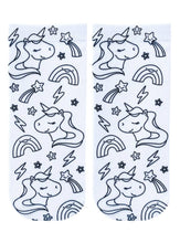 Load image into Gallery viewer, Ankle Socks - DIY Coloring Kit - Unicorn Galaxy