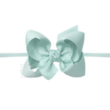 Load image into Gallery viewer, 1/4" Nylon Pantyhose Headbands with Signature Grosgrain Bow