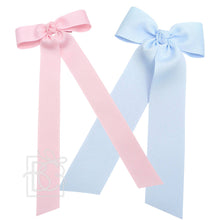 Load image into Gallery viewer, Flat bow with Streamers on Alligator Clip