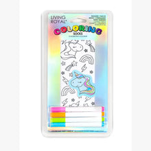 Load image into Gallery viewer, Ankle Socks - DIY Coloring Kit - Unicorn Galaxy