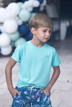 Load image into Gallery viewer, Pool Blue Pro Performance Fishing Tee With Beach Sign