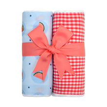 Load image into Gallery viewer, Set of 2 Fabric Burps