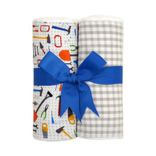 Load image into Gallery viewer, Set of 2 Fabric Burps