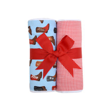 Load image into Gallery viewer, Set of 2 Fabric Burps