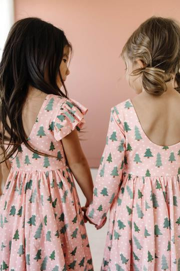 Christmas tree print on sale dress