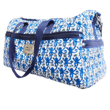 Load image into Gallery viewer, Blue Monkey Quilted Duffle Bag