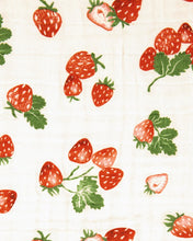 Load image into Gallery viewer, Cotton Muslin Quilt - Strawberry Patch