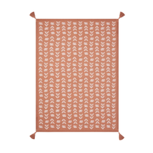 Load image into Gallery viewer, Mudcloth Print Blanket - Rust