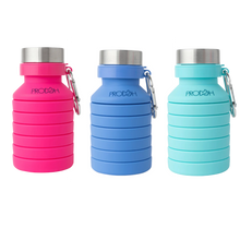 Load image into Gallery viewer, Collapsible Water Bottle With Carabiner