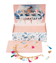 Load image into Gallery viewer, Winter Ballerina Charm Bracelet Advent Calendar Suitcase