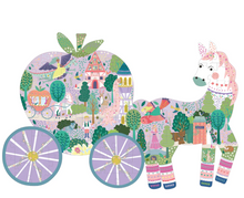Load image into Gallery viewer, Eighty Piece Fairy Tale "Horse And Carriage" Jigsaw Puzzle