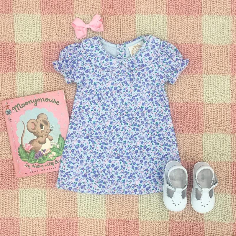 Sleeveless Maude's Peter Pan Collar Dress - Tradd Street Stripe with Pier Party Pink