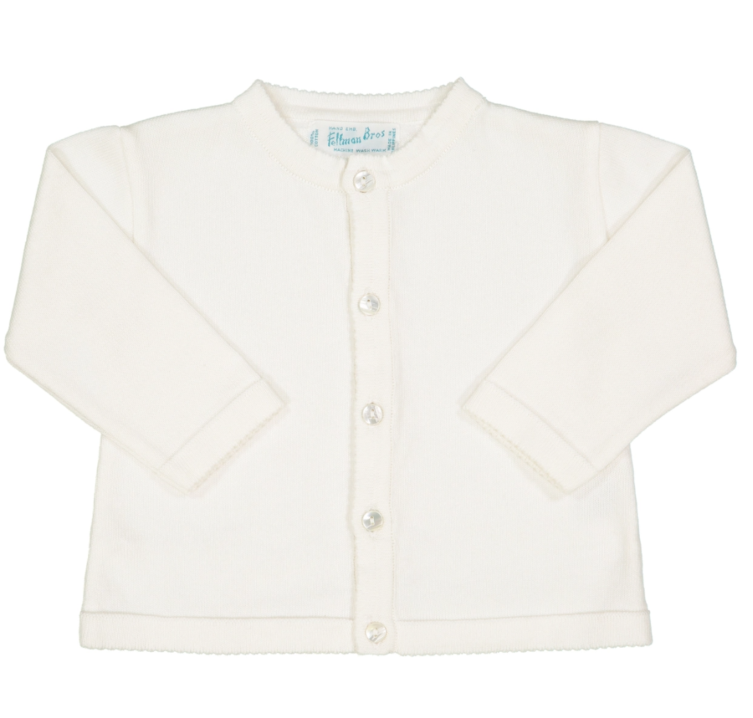Classic Knit Cardigan Ivory Belles & Beaux®