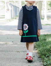 Load image into Gallery viewer, Navy Knit Jumper With Flower