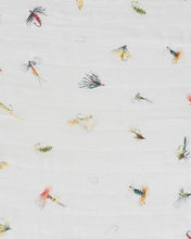 Load image into Gallery viewer, Deluxe Muslin Swaddle - Gone Fishing