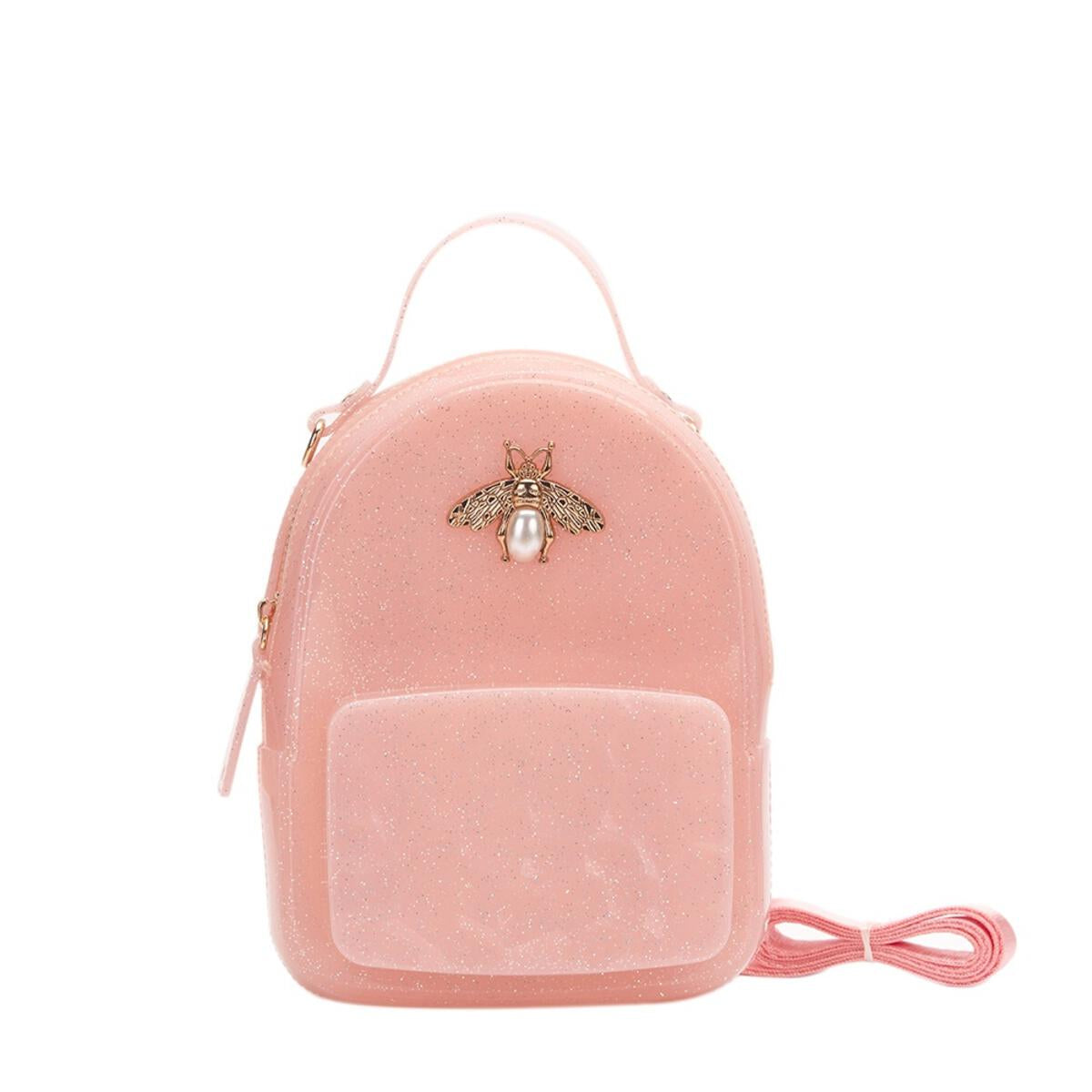 bee mini purse backpack Jelly Mini Backpack With Bee Pin
