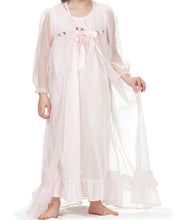 Load image into Gallery viewer, Long Sleeve Bow Tastic Peignoir Set