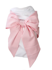 Bow Swaddle Broadcloth - Pink Greenbrier Gingham