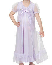Load image into Gallery viewer, Long Sleeve Bow Tastic Peignoir Set