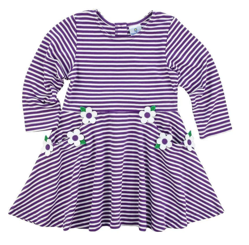 Fleur Dress in Bellis Stripe