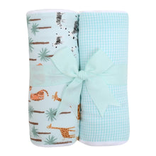 Load image into Gallery viewer, Set of 2 Fabric Burps