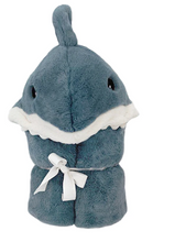 Load image into Gallery viewer, Seaborn Shark Plush Hooded Blanket
