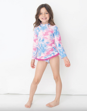 Load image into Gallery viewer, Bubblegum Clouds Rash Guard Set