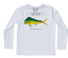 Load image into Gallery viewer, Performance LS Fishing Tee with Mahi Mahi Art