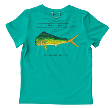 Load image into Gallery viewer, Performance Fishing Tee with Slushy Green Mahi Art