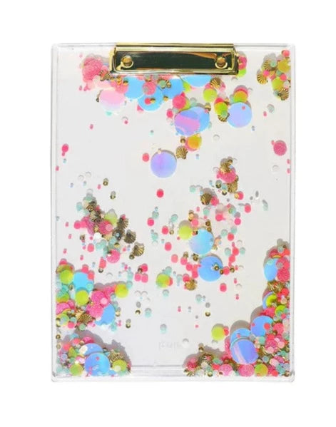 Shell-ebrate Confetti Clear Clipboard