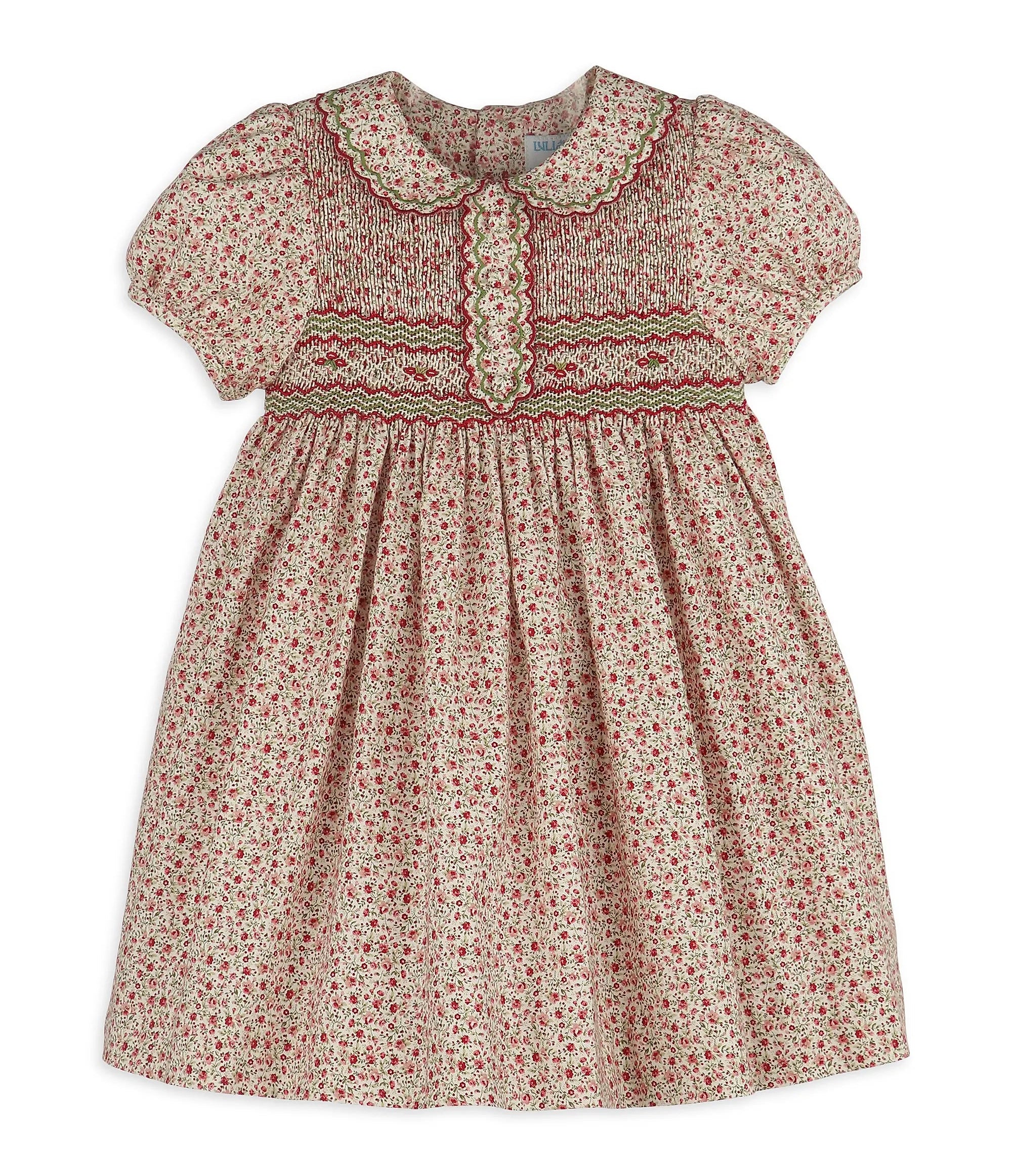 young girl's long brown dress flowers short ruffled sleeves Mulberry Floral Smocked Dot Ever designs you won’t Women's Maxi Dress Black Select Sweater Size:XXL