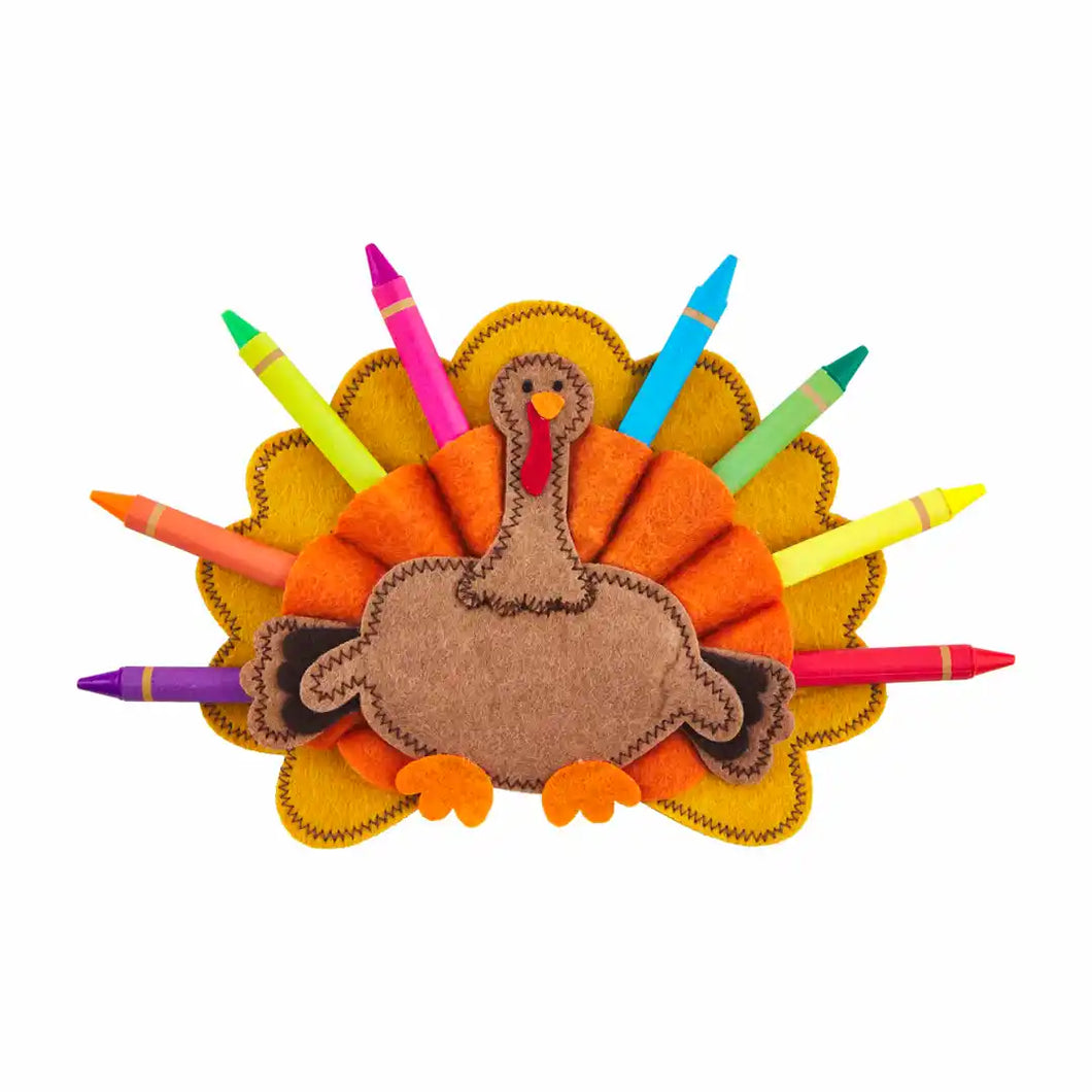 Orange Turkey Crayon Holder