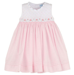 Combo Smock Dress - Pink