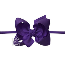 Load image into Gallery viewer, 1/4&quot; Nylon Pantyhose Headbands with Signature Grosgrain Bow
