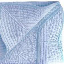 Light Blue Scallop Quilt