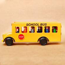 Load image into Gallery viewer, Wooden School Bus With Children

