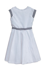 Load image into Gallery viewer, White Pique Twirl Dress
