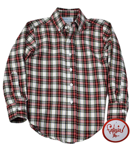 Holiday Plaid Button Down Shirt