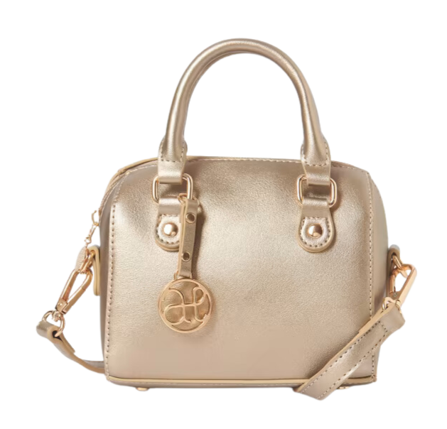 Girls Handle Handbag - Gold