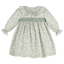 Load image into Gallery viewer, Green Heirloom Floral Dress
