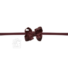 Load image into Gallery viewer, 1/4" Nylon Pantyhose Headbands with Signature Grosgrain Bow
